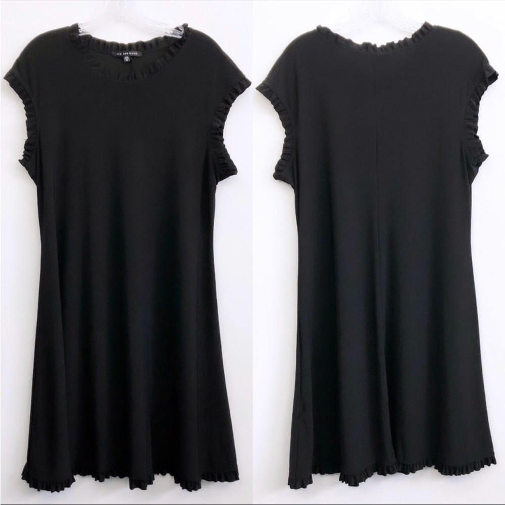 💚Nik and Nash black ruffle-edged dress